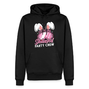 Official Skihaserl Party Crew Ski Party Frauen - Männer Premium Bio Hoodie - Schwarz - Vorne - Nico (187cm)