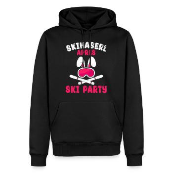 Skihaserl Apres Ski Party Skihasen Skifahren - Männer Premium Bio Hoodie - Schwarz - Vorne - Nico (187cm)
