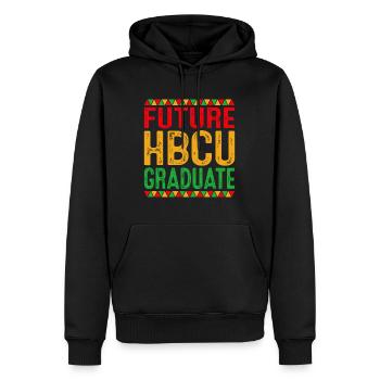 Future HBCU Grad Girl Graduation Historically - Men’s Premium Organic Hoodie - black - Front - Nico (187cm)