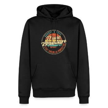 Passer À Côté D'un Breton C'est Frôler La - Men’s Premium Organic Hoodie - black - Front - Nico (187cm)