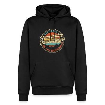 Une Soeur Formidable Donne Toujours Une Tata - Men’s Premium Organic Hoodie - black - Front - Nico (187cm)