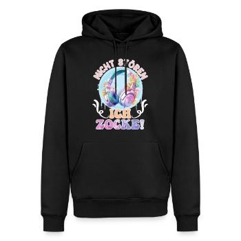Gamer Nicht Stören Ich Zocke! Video Games - Männer Premium Bio Hoodie - Schwarz - Vorne - Nico (187cm)