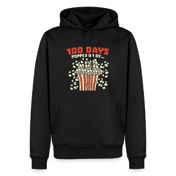 100th Day Of School 100 Days Popped - Men’s Premium Organic Hoodie - black - Front - Nico (187cm)