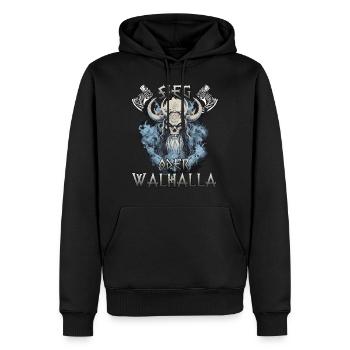 Walhalla Erbe Geschenk für Wikinger Fans - Männer Premium Bio Hoodie - Schwarz - Vorne - Nico (187cm)