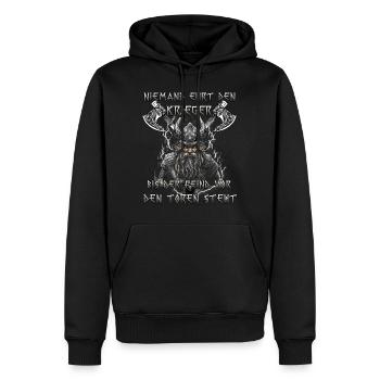 Walhalla Erbe Geschenk für Wikinger Fans - Männer Premium Bio Hoodie - Schwarz - Vorne - Nico (187cm)