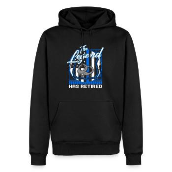 Chemise de police, la légende a pris sa retraite Tee, loi - Sweat à capuche Premium bio Homme - noir - Devant - Nico (187cm)