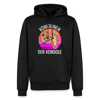 Königinnen der Konsole Zocken Videospiel Mädchen - Männer Premium Bio Hoodie - Schwarz - Vorne - Nico (187cm)