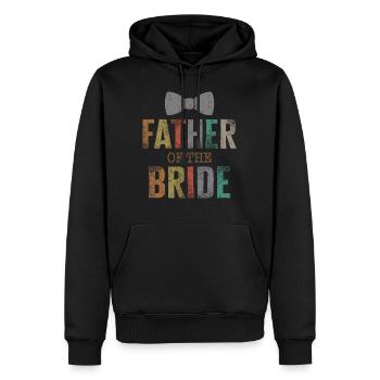 Chemise de père de la mariée, père de la mariée Tee, - Sweat à capuche Premium bio Homme - noir - Devant - Nico (187cm)