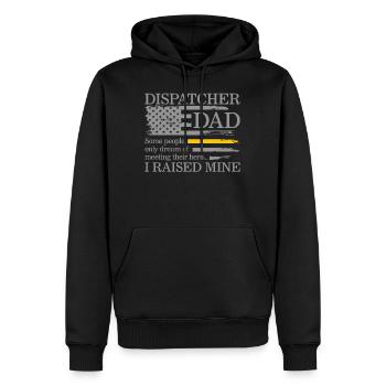 Dispatcher-Hemd, Dispatcher-Papa nur einige Leute - Männer Premium Bio Hoodie - Schwarz - Vorne - Nico (187cm)