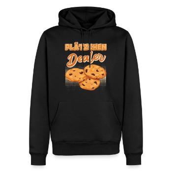Plätzchen Dealer Backstube Backliebhaber Backen - Männer Premium Bio Hoodie - Schwarz - Vorne - Nico (187cm)