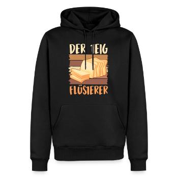 Toastbrot Der Teig Flüsterer Backliebhaber - Männer Premium Bio Hoodie - Schwarz - Vorne - Nico (187cm)