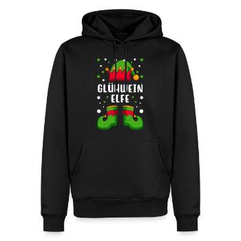 Glühwein Elfe Weihnachtsmarkt Glühweinstand - Männer Premium Bio Hoodie - Schwarz - Vorne - Nico (187cm)