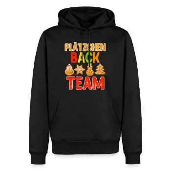 Plätzchen Back Team Backfans Bäckerin Kekse - Männer Premium Bio Hoodie - Schwarz - Vorne - Nico (187cm)