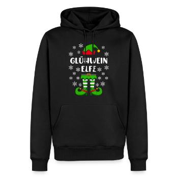 Glühwein Elfe Weihnachtsmarkt Glühweinstand - Männer Premium Bio Hoodie - Schwarz - Vorne - Nico (187cm)