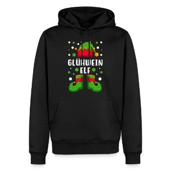 Glühwein Elfe Weihnachtsmarkt Glühweinstand - Männer Premium Bio Hoodie - Schwarz - Vorne - Nico (187cm)