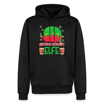 Glühwein Elfe Santa Weihnachtsmarkt - Männer Premium Bio Hoodie - Schwarz - Vorne - Nico (187cm)