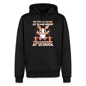 fun & training combines rabbit hop gift - Men’s Premium Organic Hoodie - black - Front - Nico (187cm)