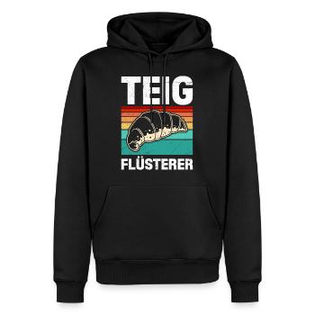 Teigflüsterer Backliebhaber Backen Backstube - Männer Premium Bio Hoodie - Schwarz - Vorne - Nico (187cm)