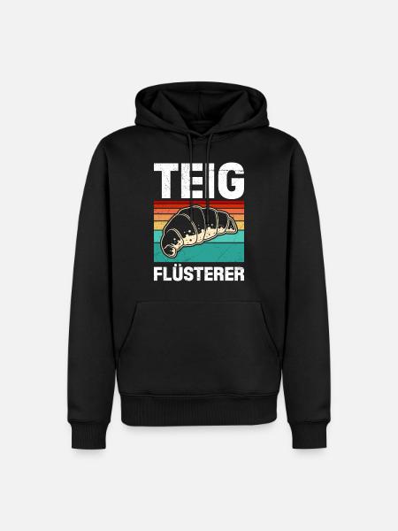 Teigflüsterer Backliebhaber Backen Backstube - Männer Premium Bio Hoodie - Schwarz