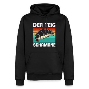 Bäcker Der Teig Schamane Backfans Backen - Männer Premium Bio Hoodie - Schwarz - Vorne - Nico (187cm)