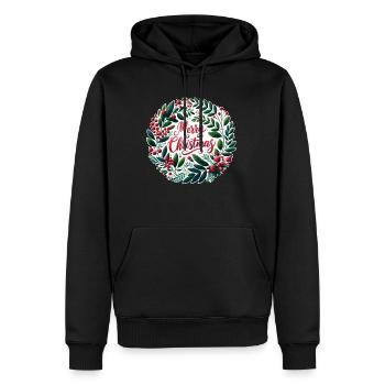 Frohe Weihnachten Design Lustiges Geschenk für Weihnachtsliebhaber - Männer Premium Bio Hoodie - Schwarz - Vorne - Nico (187cm)