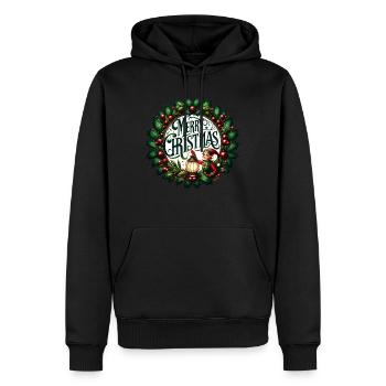 Frohe Weihnachten Design Lustiges Geschenk für Weihnachtsliebhaber - Männer Premium Bio Hoodie - Schwarz - Vorne - Nico (187cm)