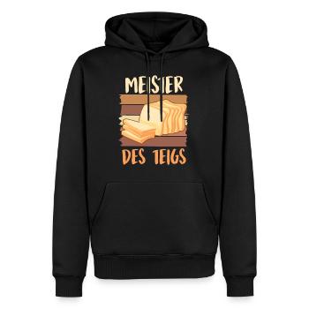 Brotbäcker Meister des Teigs Backliebhaber - Männer Premium Bio Hoodie - Schwarz - Vorne - Nico (187cm)