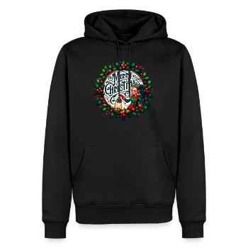Frohe Weihnachten Design Lustiges Geschenk für Weihnachtsliebhaber - Männer Premium Bio Hoodie - Schwarz - Vorne - Nico (187cm)