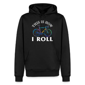 Chemise de cycliste, c’est ainsi que je roule tee, cadeau pour - Sweat à capuche Premium bio Homme - noir - Devant - Nico (187cm)