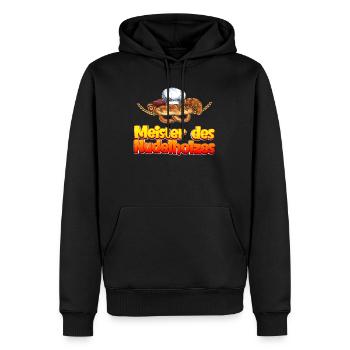 Bäcker Meister des Nudelholzes Backstube Backteig - Männer Premium Bio Hoodie - Schwarz - Vorne - Nico (187cm)