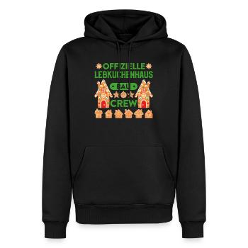 Lebkuchenhaus Bau Crew Weihnachtsbäckerei - Männer Premium Bio Hoodie - Schwarz - Vorne - Nico (187cm)