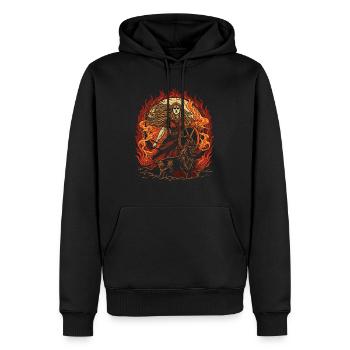 Freya Norse goddess of beauty Vikings - Men’s Premium Organic Hoodie - black - Front - Nico (187cm)