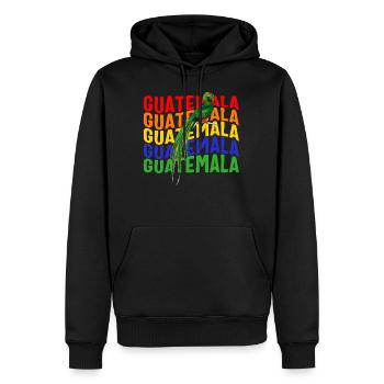 Quetzal Shirt, Guatemala T-Shirt, Geschenk für Guatemalteken - Männer Premium Bio Hoodie - Schwarz - Vorne - Nico (187cm)