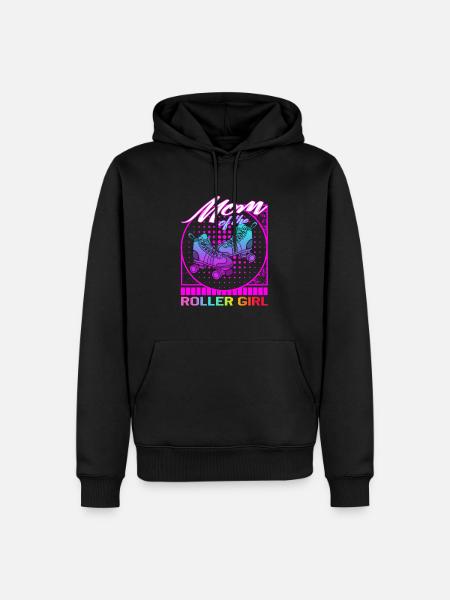 Rollschuh-Shirt, Mutter des Rollmädchen-Rollers - Männer Premium Bio Hoodie - Schwarz