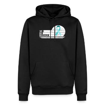 Drogen-Überdosis-Bewusstseins-Shirt, Wir erholen T-Shirt, - Männer Premium Bio Hoodie - Schwarz - Vorne - Nico (187cm)