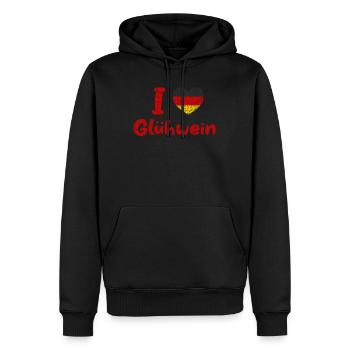 Deutschland I Liebe Deutschen Glühwein X-Mas - Männer Premium Bio Hoodie - Schwarz - Vorne - Nico (187cm)