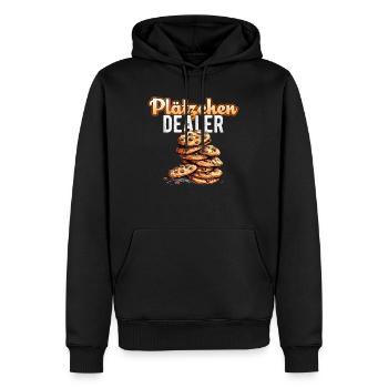Plätzchen Dealer Weihnachten Backen Bäckerei - Männer Premium Bio Hoodie - Schwarz - Vorne - Nico (187cm)
