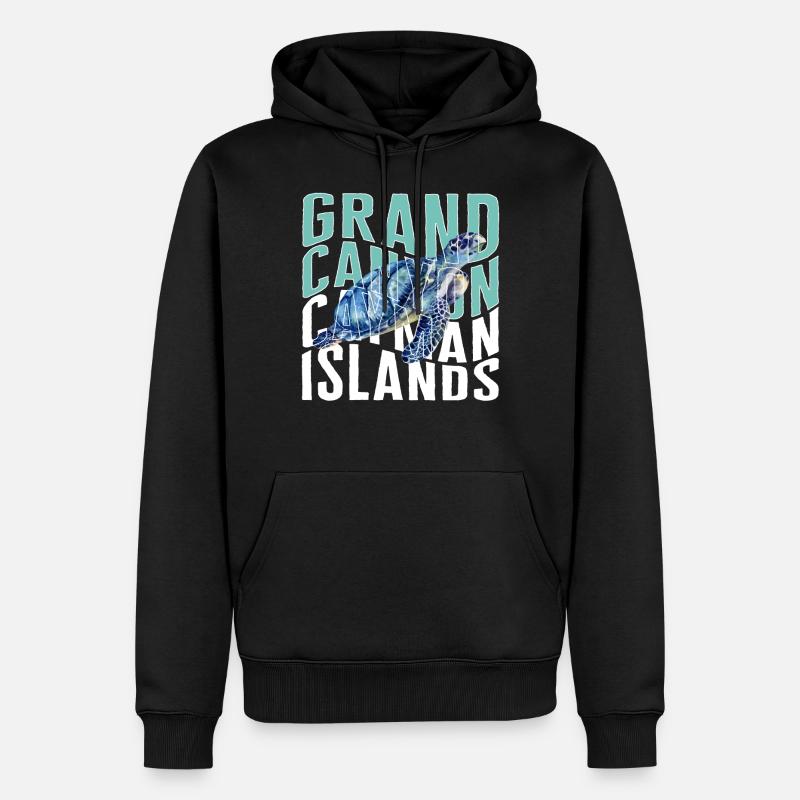 Chemise de vacances, Grand Canyon îles Caïmans Tee, - Sweat à capuche Premium bio Homme - noir
