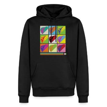 Taco Shirt, Funny Taco Pop Art Foodie Mexican Tee - Men’s Premium Organic Hoodie - black - Front - Nico (187cm)