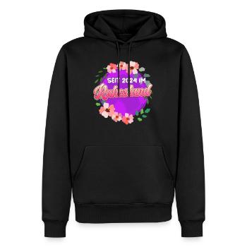 Rentnerin Seit 2024 im Ruhestand Renteneintritt - Männer Premium Bio Hoodie - Schwarz - Vorne - Nico (187cm)