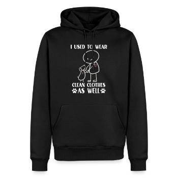 Walki shirt for dog owner dogs outdoor dog - Men’s Premium Organic Hoodie - black - Front - Nico (187cm)
