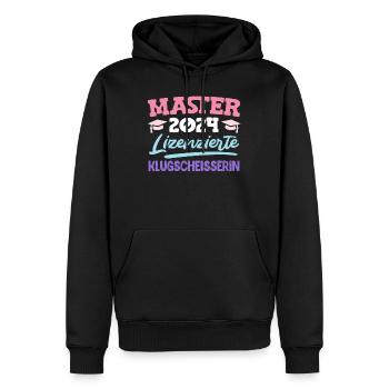 Master 2024 Lizenzierte Klugscheisserin Master's - Männer Premium Bio Hoodie - Schwarz - Vorne - Nico (187cm)