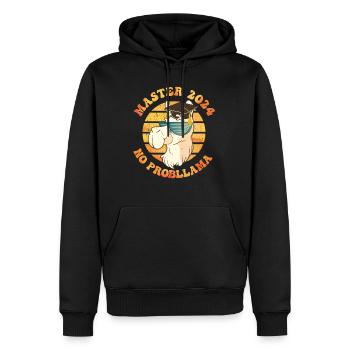 Master 2024 No Prob Llama Masterabschluss - Männer Premium Bio Hoodie - Schwarz - Vorne - Nico (187cm)
