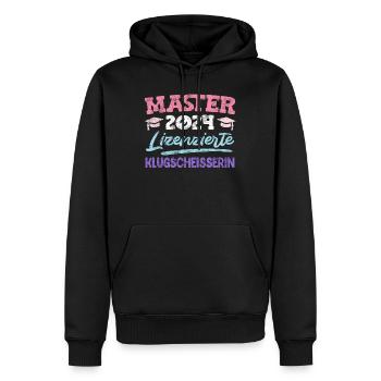 Master 2024 Lizenzierte Klugscheisserin Master's - Männer Premium Bio Hoodie - Schwarz - Vorne - Nico (187cm)