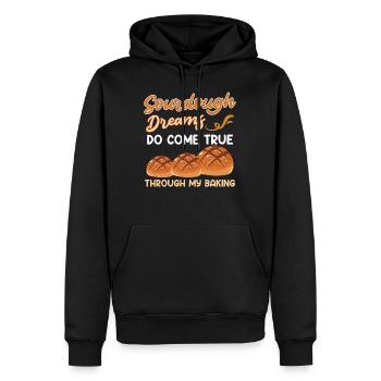 Les rêves de cuisson au levain deviennent réalité Baker - Sweat à capuche Premium bio Homme - noir - Devant - Nico (187cm)