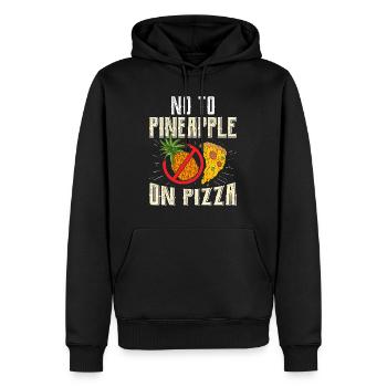 Pizzabäcker No Pineapple on Pizza Backliebhaber - Männer Premium Bio Hoodie - Schwarz - Vorne - Nico (187cm)