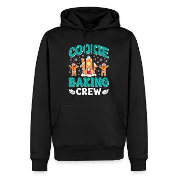 Weihnachtsgebäck Cookie Baking Crew Backfans - Männer Premium Bio Hoodie - Schwarz - Vorne - Nico (187cm)