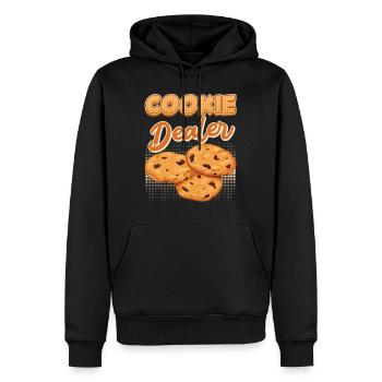 Cookie Dealer Bakery Baking Lovers Baking - Men’s Premium Organic Hoodie - black - Front - Nico (187cm)
