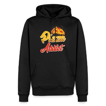 Pizza Addict Pizzabäcker Backfans Hobby Bäcker - Männer Premium Bio Hoodie - Schwarz - Vorne - Nico (187cm)