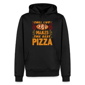 Pizza Maker This Guy Makes the Best Pizza - Men’s Premium Organic Hoodie - black - Front - Nico (187cm)